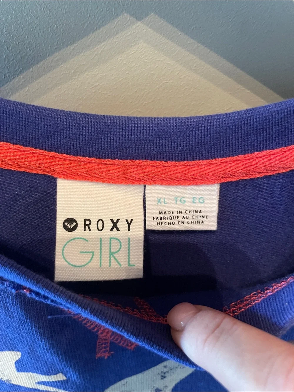 Roxy Girls Long‎ sleeve Shirt with lace Size XL